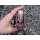 Amy Double Kiss Clip Clasp Purse Purple